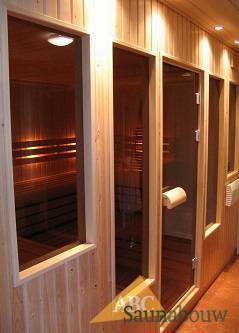 glazen design sauna